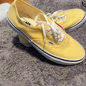 *Brand New* Light Yellow Vans